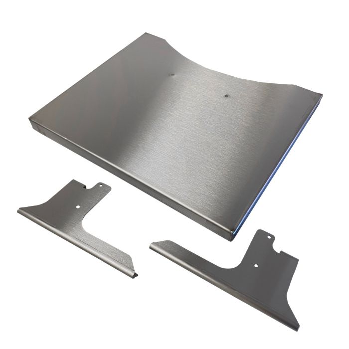 Folding Stainless Side shelf for 55 gal uds or 22
