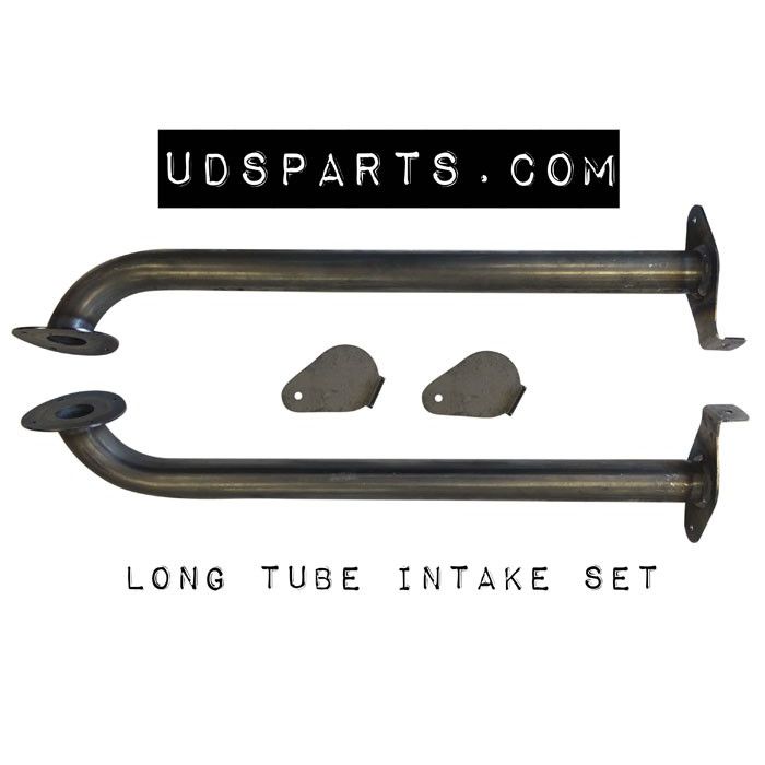  LONG TUBE 1-1/2 Stack Style Tear Drop Air Inlet Bolt-ON w/ blades