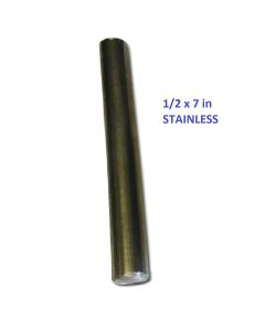 1/2 x 7 inch STAINLESS rod for smoker handle
